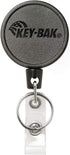 KEY-BAK MID6-Duo Heavy Duty Badge Reel and Keychain That Holds 10 Keys, Belt Clip, Black, Medium (0006-0804)...