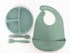Lila & Jack's Baby Feeding Set, BPA Free, Food Grade Silicone Dinner Plate and Cutlery Set, Learn to Eat on Your Own, Set Includes Spork, Spoon, B...