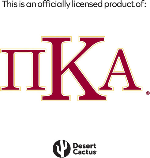Desert Cactus Pi Kappa Alpha 2-Pack Decal Greek for Window Laptop Computer Car Pike (Color/Letter Name Sticker)...