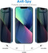 JETech Privacy Screen Protector for iPhone 13/13 Pro 6.1-Inch, Anti Spy Tempered Glass Film, 2-Pack......