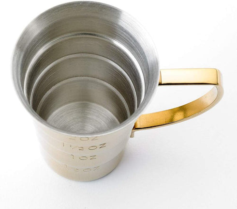 Barfly M37108GD Drink Jigger, 2 oz, Gold w/Handle...
