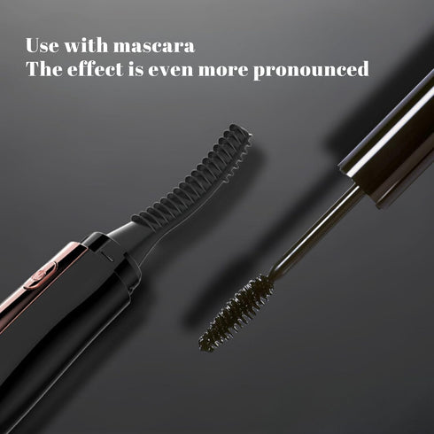 Heated Eyelash Curlers Electric Eyelash Curler with Eyelash Comb Natural Curling 24 Hours Long Lasting Rechargeable Makeup Tool with USB-C 4 Heati...