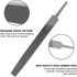KALIM Flat Medium Cut File, Double Cut Teeth, 6'' Length, Made of High Carbon Steel, Hand File Without Handle Suitable for Wood, Metal, Sharpening...