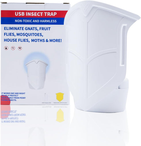 Fruit Fly Trap Flies Traps Indoor for Home, Bug Zapper Indoor, Flying Trap Killer with Blue Night Light Gnat Moth Catcher...