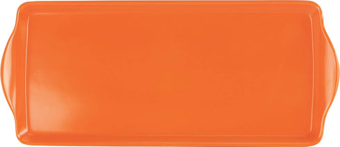 Calypso Basics Plastic Tidbit Melamine Sandwich Tray, Orange...