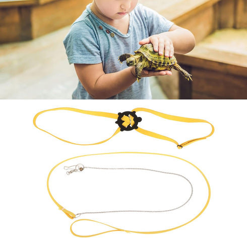 Harness Leash,Pet Harness Leash Leash Small Pets Leash Pet Tortoise Leash Walking Rope for Outdoor Walking Training (Yellow)...
