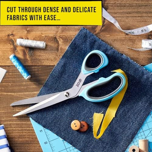 Zoid 9" Fabric Scissors, Sewing Scissors for Crafting and Projects, Adult Scissors, Heavy Duty Scissors for Projects, Crafting Tool...
