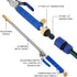 2-in-1 High Pressure Power Washer Wand and Watering Sprayer Tool with 3 Hose Nozzles - Hydro Jet Nozzle for Garden Hose, Car Washing, and Versatil...