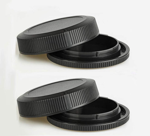 Camera Body Cap & Rear Lens Cap Cover Compatible for Canon EOS R100 R10 R8 R50 R3 R5 R6 RP kit RF Mount Lens (2 Pack)...