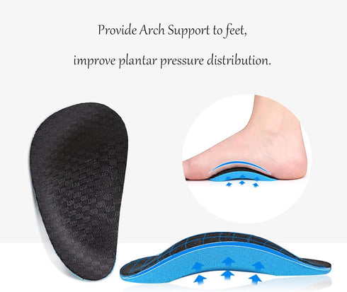 Arch Support Pads for Kids,Children 2 Pairs Orthotic Insole,Plantar Fasciitis Relief,Inserts for Flat Feet,Reusable Arch Cushions for Kids,Youth P...