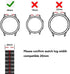 Compatible for Samsung Galaxy Watch 5 pro 45mm/4 Classic 46mm/42mm Band,Enamel Stainless Steel Metal Quick Release Watch Strap Compatible for Sams...