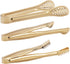Gold Plated Mini Serving Tongs Set 6-Inch Appetizers Tongs Stainless Steel Small Sugar Cube Tongs Ice Tongs, Set of 6...