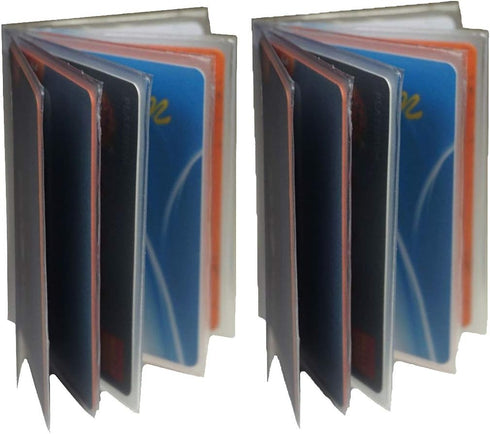 Heavy Duty Vinyl 6 Pages Insert for Bifold or Trifolds Wallet(Set of 2 )...