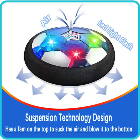 JRD&BS WINL Hover Soccer Ball Toys for Boys Girls Rechargeable Floating Soccer Ball with Led Lights Indoor Air Football Game Birthday Gifts for Ki...