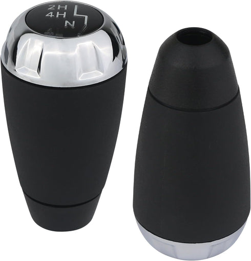 APPERFiT Transfer Case Shift Shifter Knob for Automatic/Manual Transmission Chrome Trim Compatible with Jeep Wrangler JK 4WD 2011 2012 2013 2014 2...