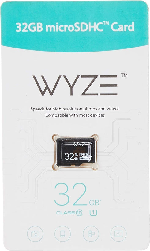 Wyze Expandable Storage 32GB MicroSDHC Card Class 10, Black...