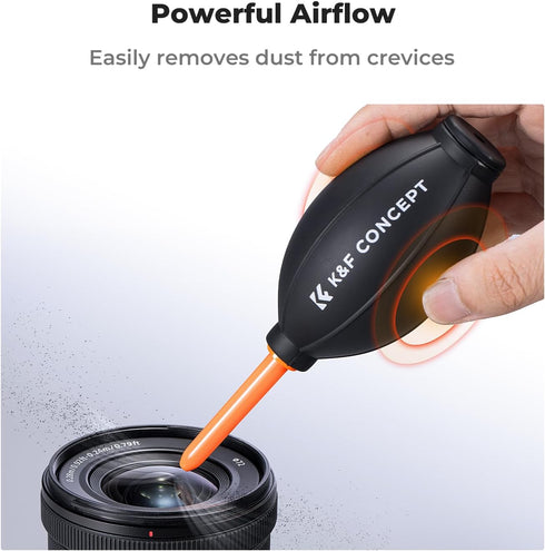 K&F Concept Lens Air Blower, Rubber Bulb Air Pump Dust Blower Cleaner, with Long Nozzle for Cell Phone,Tablet,Camera Lens Sensors,Keyboard,Telesco...