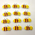 SUPVOX 100pcs Bee Wooden Buttons Animal Painted Buttons for Sewing Fasteners Scrapbooking and DIY Craft (Yellow)...