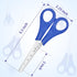 50 Pieces Kids Scissors Bulk, 5 Inch Blunt Tip Scissors Stainless Steel Safety Scissors with Comfort Grip Handles for Kindergarten Primary School ...