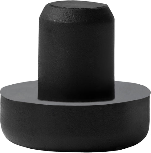 Swivel Rocker Chair 1/2" Nylon Stem Bumper Outdoor Furniture Floor Protector Feet - 25 Pack - Black...