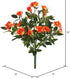 Vickerman 15" Artificial Yellow Mini Diamond Rose Bush - Pack of 5 - Premium Faux Flowers for Wedding or Home Decor - Maintenance Free Decorative ...