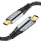 USB C to USB C Monitor Display Cable 6FT, 20Gbps Data Transfer 100W Fast Charge 4K Video Output USB3.2 Gen 2×2 Cable for MacBook, iPad, iPhone 15 ...