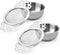 Picowe 2 Pack Tea Strainer Bowl, Stainless Steel Sliver Tea Strainers for Loose Tea Fine Mesh for 2.5-4 Inch Cup Mouth...
