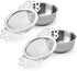 Picowe 2 Pack Tea Strainer Bowl, Stainless Steel Sliver Tea Strainers for Loose Tea Fine Mesh for 2.5-4 Inch Cup Mouth...