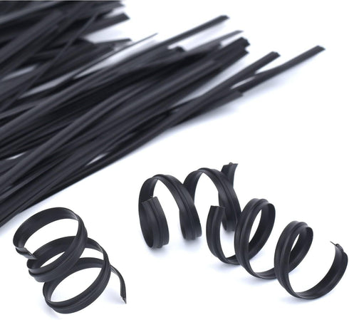 400 Pcs Twist Ties for Bags 5" Cable Ties Bag Twist Ties for Cord Twist Bread Ties Reusable Black Plastic Coated Ties Heavy Duty Bread Ties Twist ...