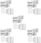 SUPERNIGHT RGBW LED Strip Connector 5 Pin L Coner Connectors for 10 mm Wide 5050 and 3528 LED Indoor String Lights Extending Connection...