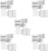 SUPERNIGHT RGBW LED Strip Connector 5 Pin L Coner Connectors for 10 mm Wide 5050 and 3528 LED Indoor String Lights Extending Connection...