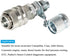 Hydraulic Pressure Test Coupling Kit Fits for Parker PD Series Coupler, Caterpillar Case John Deere Excavator Construction Machinery...