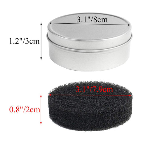 8pcs Makeup Brush Cleaner set - 2 Pack Makeup Brush Cleaner with 6pcs Replacement Sponge, Dry Makeup Brushes Cleaner Sponge Eye Shadow or Blush Co...
