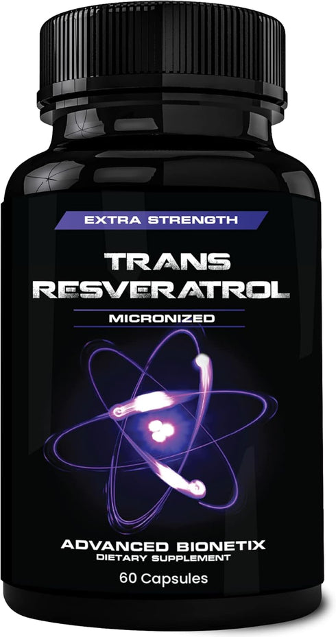 2X Potency Micronized Trans Resveratrol Supplement. 1200mg per 2 Capsules. High Absorption Antioxidant Formula. Promotes Anti Aging, Cognitive Sup...