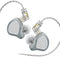 R6 in Ear Monitor Earphone HiFi Wired Earbuds with Mic 1BA 1DD Gaming IEM Headphones with 2 Pin Detachable Cable for Musicians DJ Singer Audiophil...