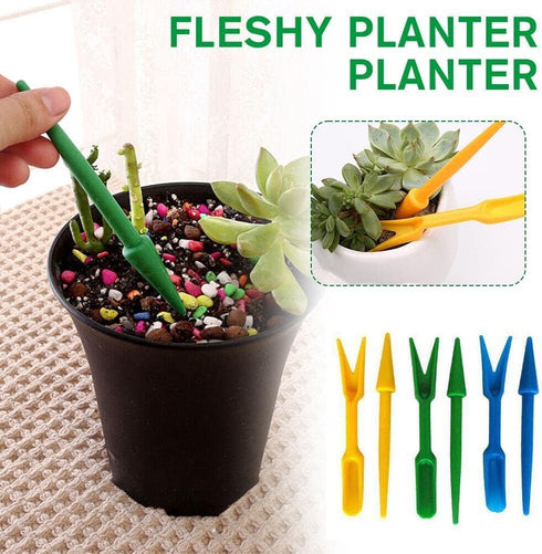 Mini Garden Hand Succulent Transplanting Tools,Widger Plastic Seedlings Dibber Sowing Digging Mini Garden Hand Tools for Home Garden,Pack of 2 Han...