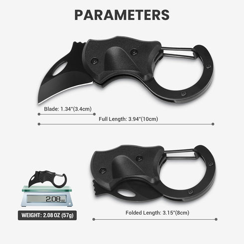 Small Pocket Knife for Men, Self Defense Keychain Box Cutter with 1.34inch Stainless Steel Blade, Mini Folding Knives EDC Gadgets for Everyday Car...