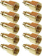 10PCS 1/4 Inch NPT Female Industrial Air Hose Quick Connect Plug Brass Finish Air Compressor Pneumatic Coupler Fitting Adapter...