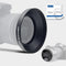 62mm Universal Metal Lens Hood,Wide Angle Lens Hood Compatible All 62mm Brands Camera Lens(and Easy to Install and Remove)+1pcs 62mm Lens Cap...