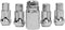 Set of 4, 1.75'' 14x1.5 Locking Wheel Lug Nut Compatible with Sliverado Sierra Savana Yukon Tahoe, Anti-theft Lock Aftermarkt Wheel...