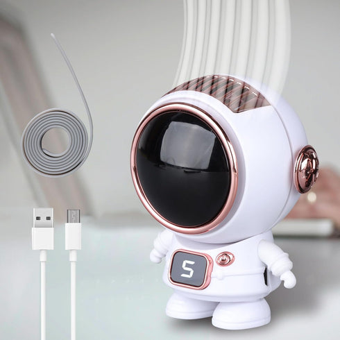 Astronaut Portable Fan - Premium Handheld and Neck Fan, Compact Small Electric Fan - Ideal for Outdoor Activities, Gift for Kids - Featuring Five ...
