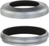 Haoge LH-X49W 2in1 All Metal Ultra-thin Lens Hood with Adapter Ring Set for Fuji Fujifilm FinePix X70 X100 X100S X100T X100F Silver Replaces Fujif...