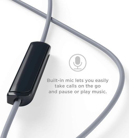 TCL SOCL100BK Socl 100 in-Ear Earbuds Wired Headphone with Passive Noise Isolation and Built-in Mic - Phantom Black...