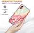 CASEFIV Compatible with iPhone Xs Max Case,Marble Pattern 3 in 1 Heavy Duty Shockproof Full Body Rugged Hard PC+Soft Silicone Drop Protective Wome...