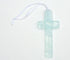 On Your Baptism Beautiful Baby Handmade Aqua Glass Cross - Treasured Baptism Gift for Baby Girl or Boy...