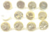 12 Translucent White Button Imitation Pearl Buttons Blouse, Shirt Buttons, Shank (White 11mm 3/8'' M.O.P)...