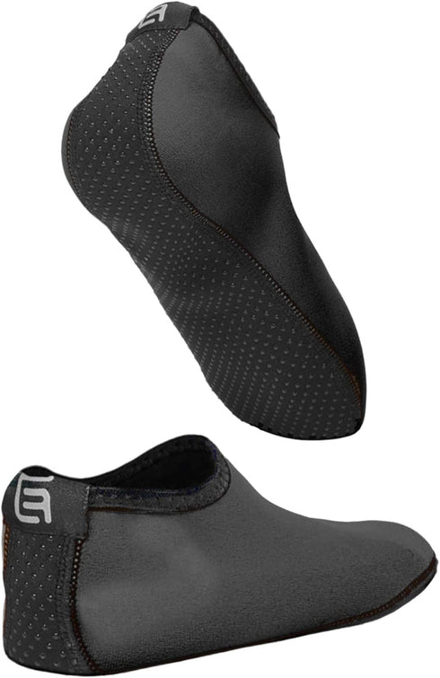 Eco-Fused Women's Water Socks or Shoes with Elastic, Quick Dry, Breathable Fabric and Non-Slip Rubber Sole...