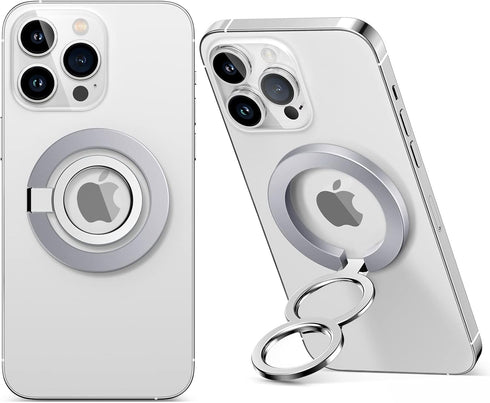 GVIEWIN Compatible with MagSafe Phone Ring Holder, Magnetic Phone Grip with Adjustable Kickstand Magnet Finger Phone Stand for iPhone 14 Pro Max/1...