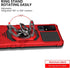TJS Compatible for TCL 40 XL Case, TCL 40 T T608DL Case, Lively Jitterbug Smart4 Case, with Tempered Glass Screen Protector, Metal Ring Kickstand ...