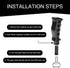 Pack-1 Car Gear Shift Knob, Car Manual Transmission Gear Shift Tip Kit, Car Grip Knife Handle Gear with Adapter Screws and Spanner, Universal for ...
